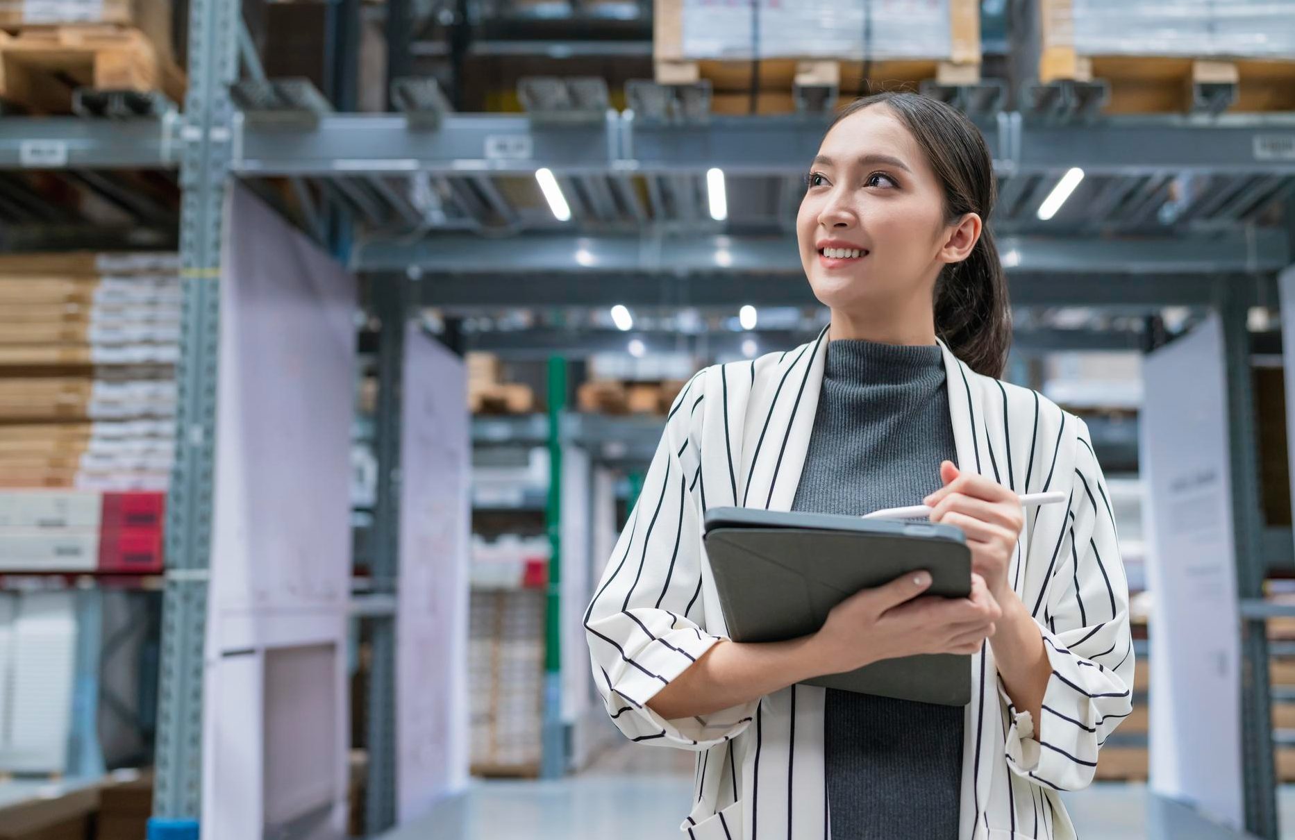 Woman logistics worker
